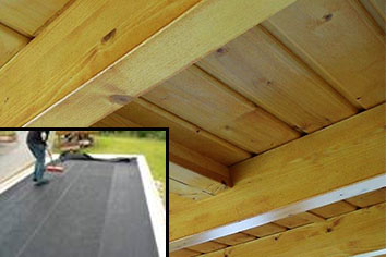 Holzdach für EPDM-Folie bzw. Bitumen-Schweißbahn